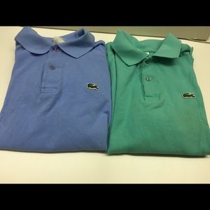 Lot of 2 Lacoste Polo Shirts 7 XL